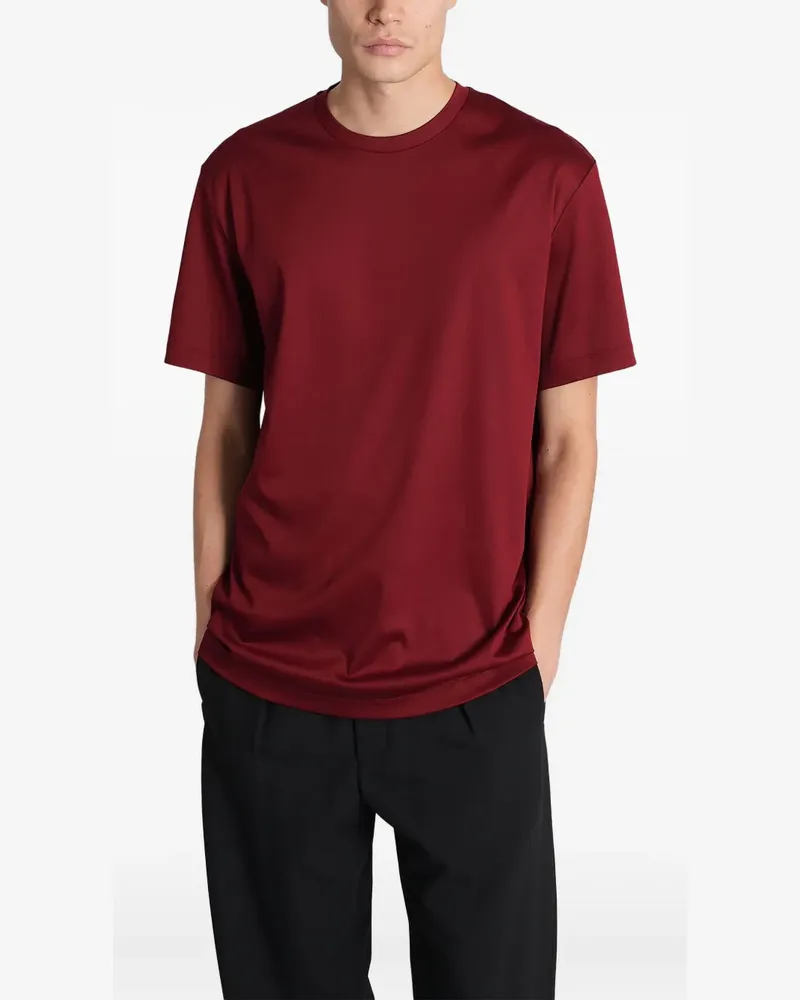 Giorgio Armani T-Shirt mit rundem Ausschnitt - Rot Rot