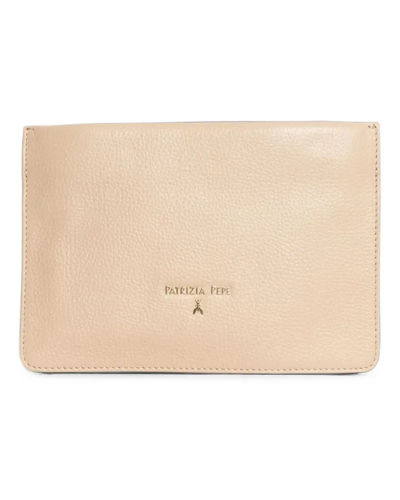 Patrizia Pepe Clutch mit Logo-Schild - Rosa Rosa