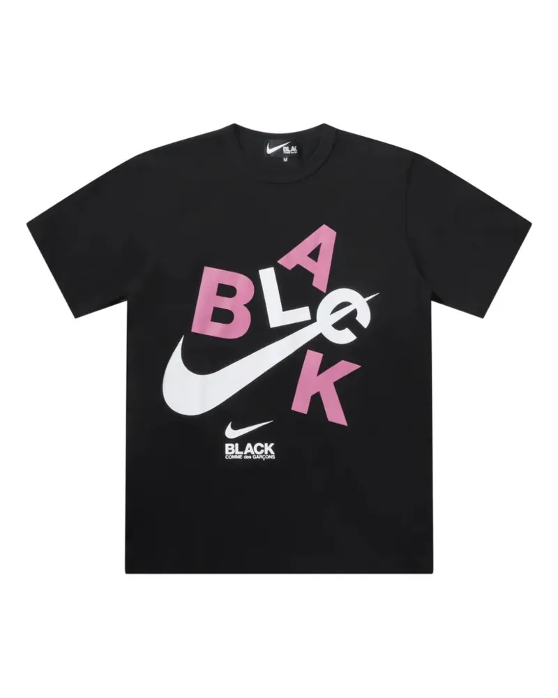 Comme des Garçons T-Shirt mit Logo-Print - Schwarz Schwarz