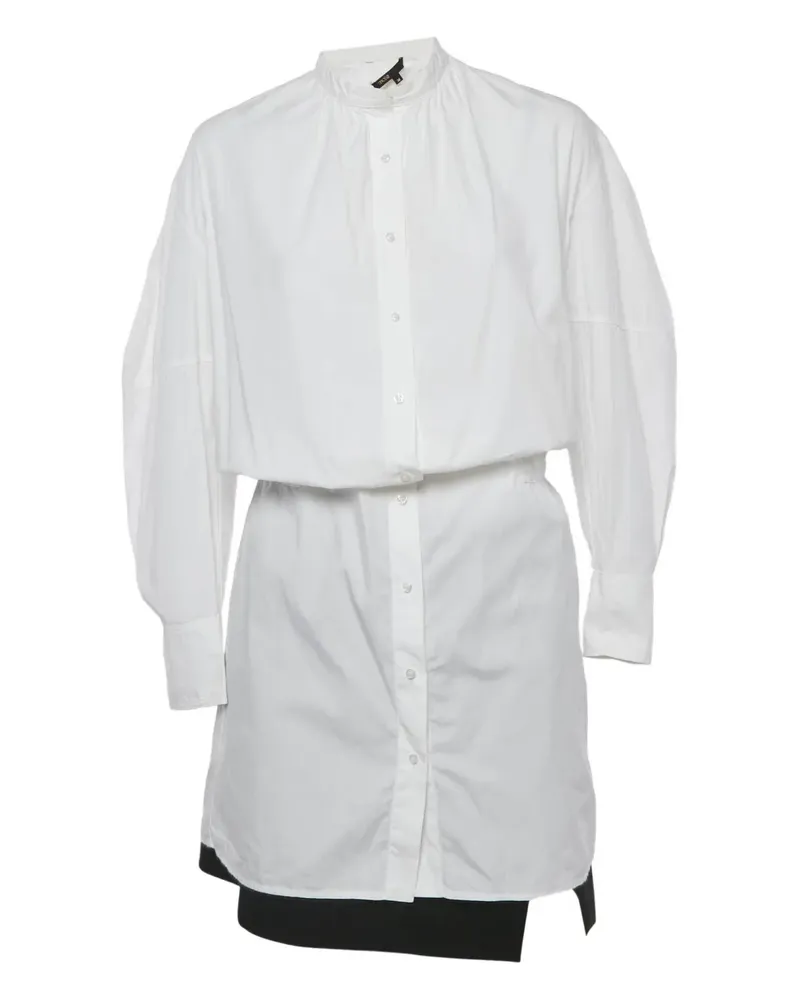 Maje cotton shirt mini dress - Weiß Weiß