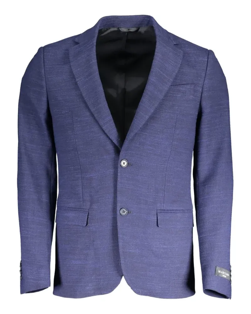 MARCIANO Los Angeles textured notch-lapel blazer - Blau Blau