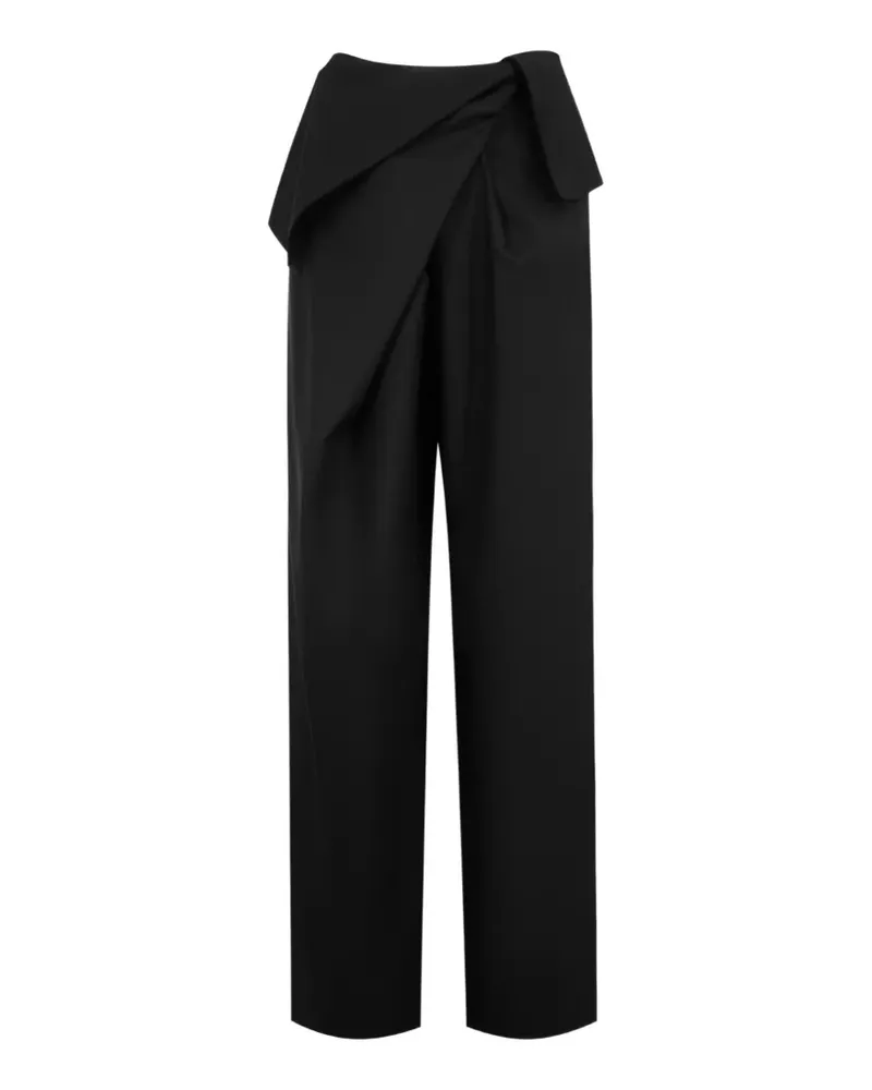 Loewe Gerade Hose mit Drapierung - Schwarz Schwarz