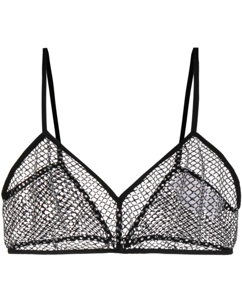 Genny BH aus Mesh - Schwarz Schwarz