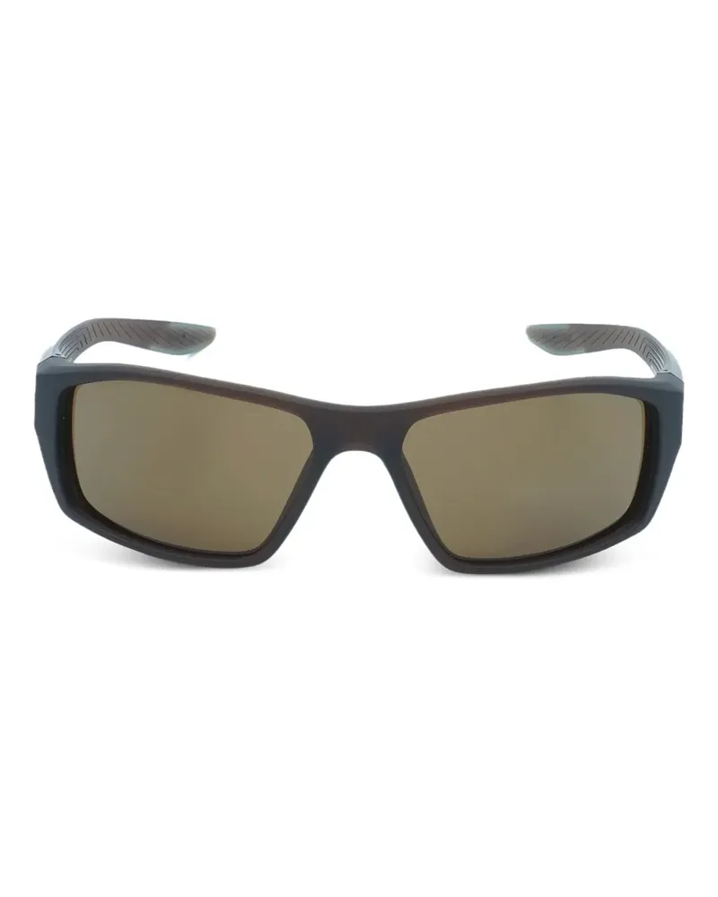 Nike Brazen Shadow Sonnenbrille mit eckigem Gestell - Braun Braun