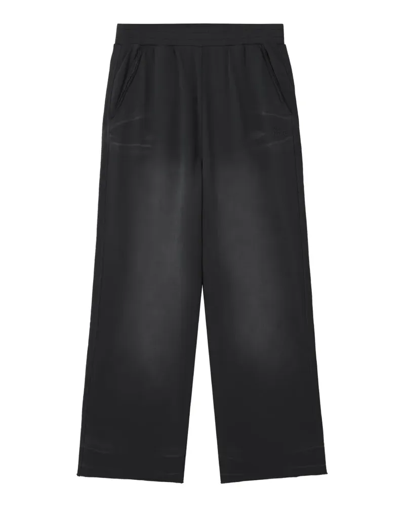 Izzue faded-effect track pants - Schwarz Schwarz