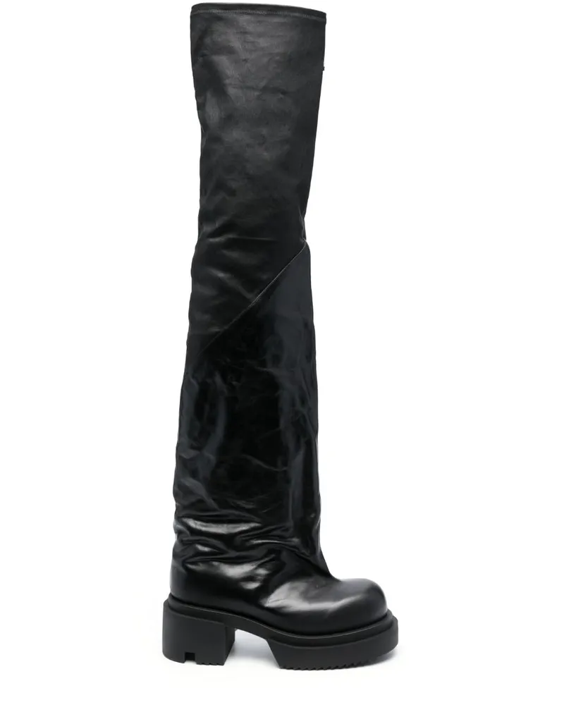 Rick Owens Bogun Stiefel 78mm - Schwarz Schwarz