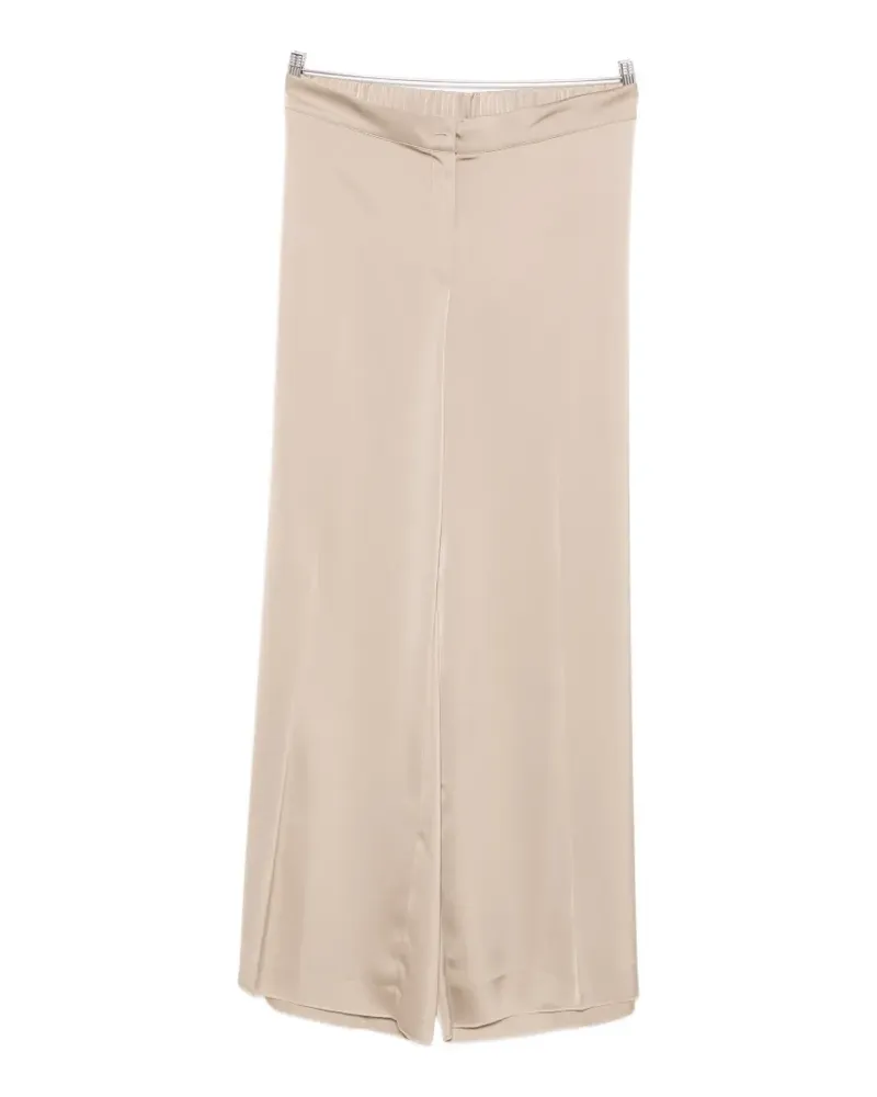 Marina Rinaldi Tiglio satin-finish palazzo pants - Nude Nude
