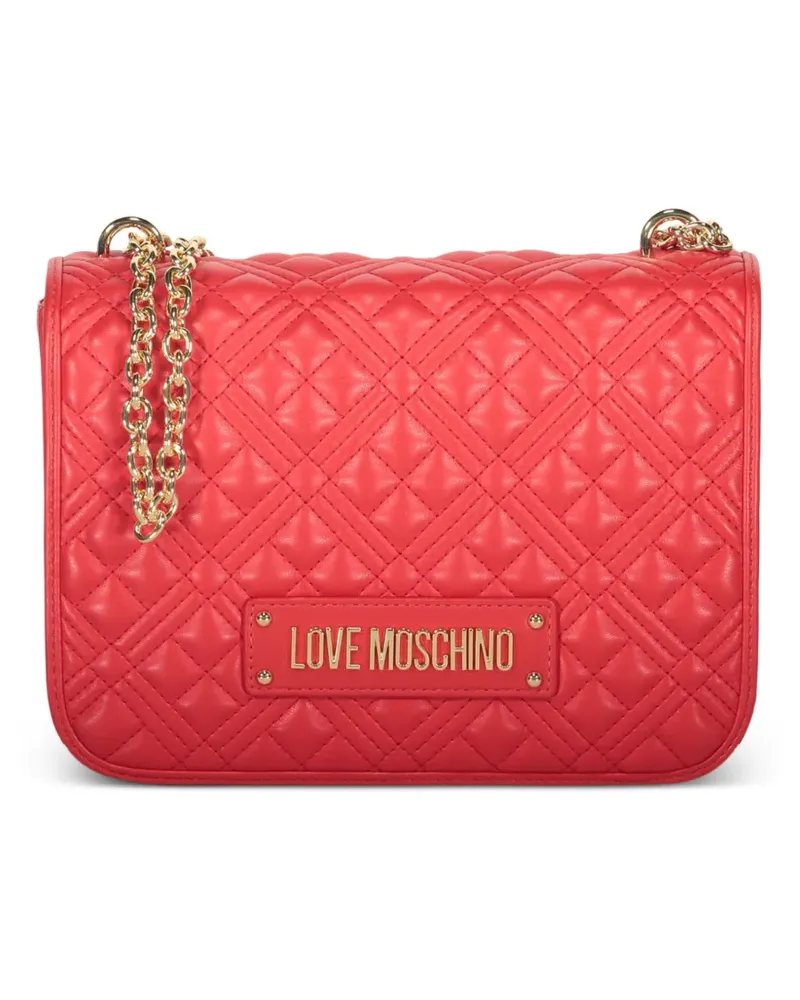Moschino quilted chain shoulder bag - Rot Rot