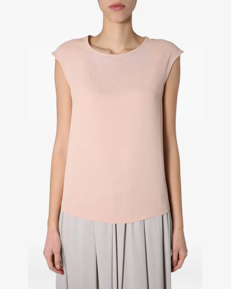 Fabiana Filippi Trägershirt mit rundem Ausschnitt - Rosa Rosa