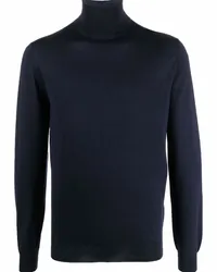 Dell'oglio Fein gestrickter Rollkragenpullover Blau