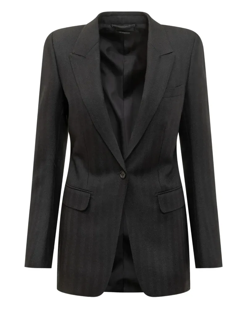 Tom Ford notched-lapel single-breasted blazer - Grau Grau