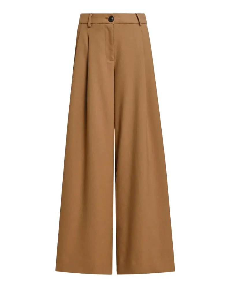 Essentiel Wide-Leg-Hose mit verdrehter Naht - Braun Braun