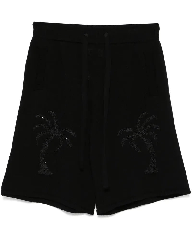 Laneus Gestrickte Bermudas - Schwarz Schwarz
