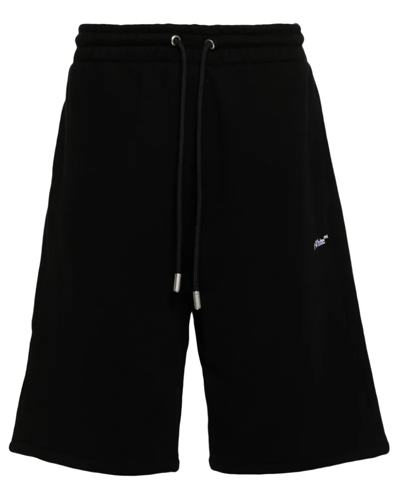 OFF-WHITE Bestickte Joggingshorts - Schwarz Schwarz