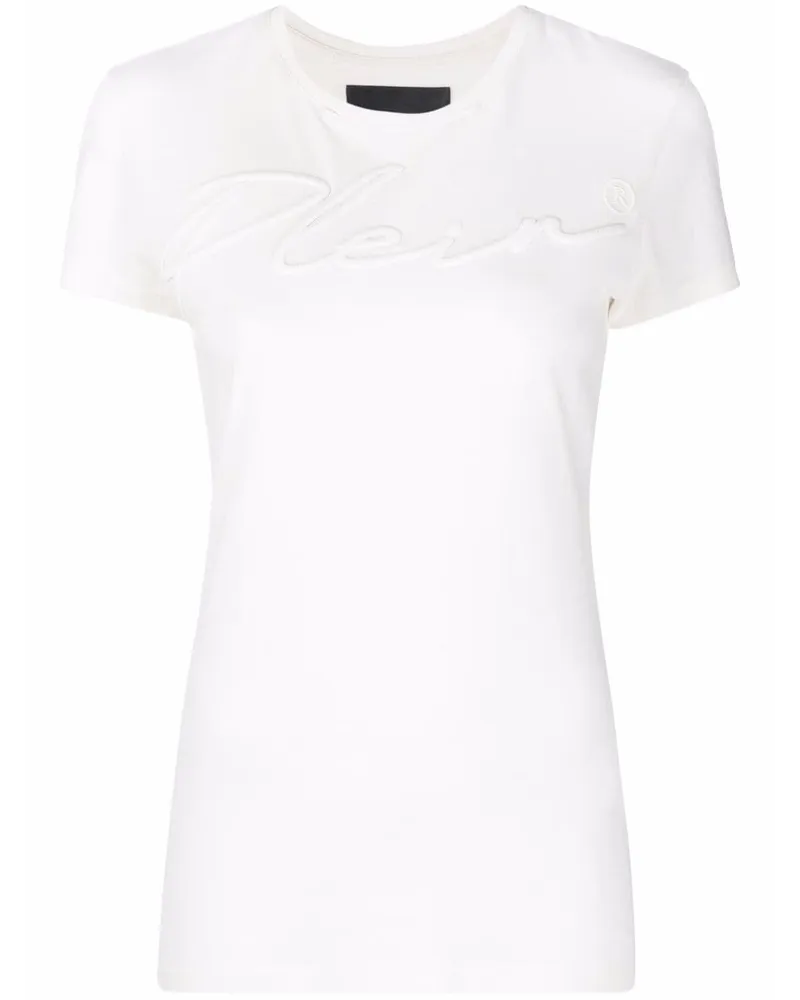 Philipp Plein T-Shirt mit Logo-Stickerei - Nude Nude