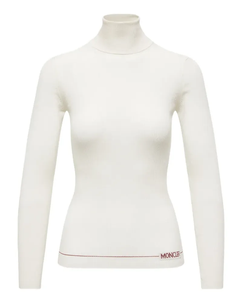 Moncler roll-neck knitted top - Weiß Weiß