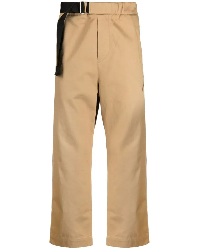 OAMC Schmal zulaufende Regs Cropped-Hose - Braun Braun