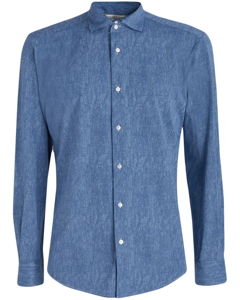 Brian Dales Langärmeliges Hemd - Blau Blau
