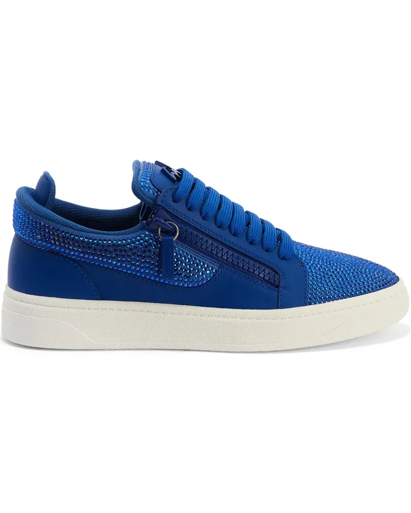 Giuseppe Zanotti GZ94 Sneakers mit Strassverzierung - Blau Blau