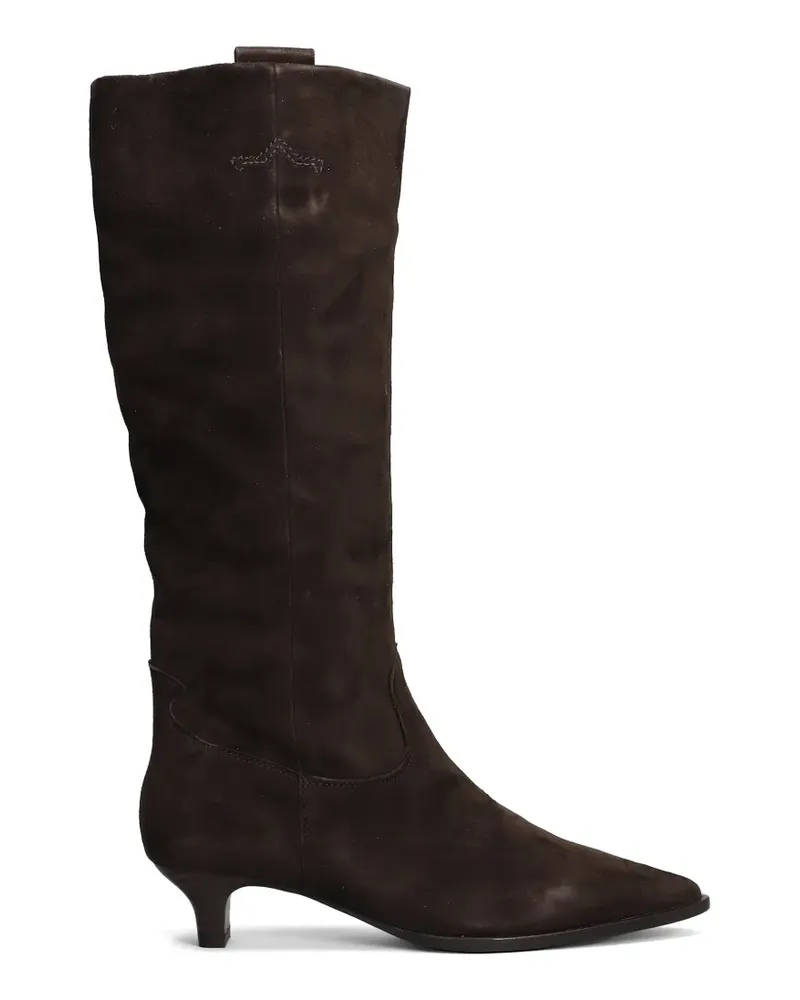 ash Kniehohe Stiefel mit spitzer Kappe - Braun Braun
