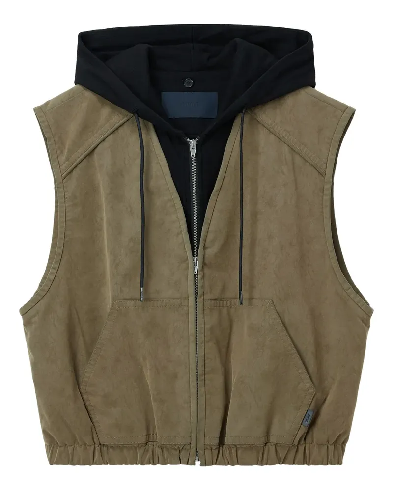 JUUN.J Kapuzenweste mit Reißverschluss - Grün Grün