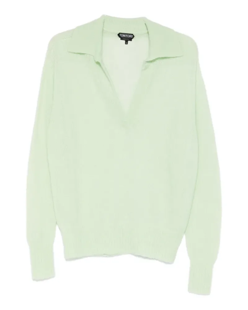 Tom Ford V-neck collared sweater - Grün Grün