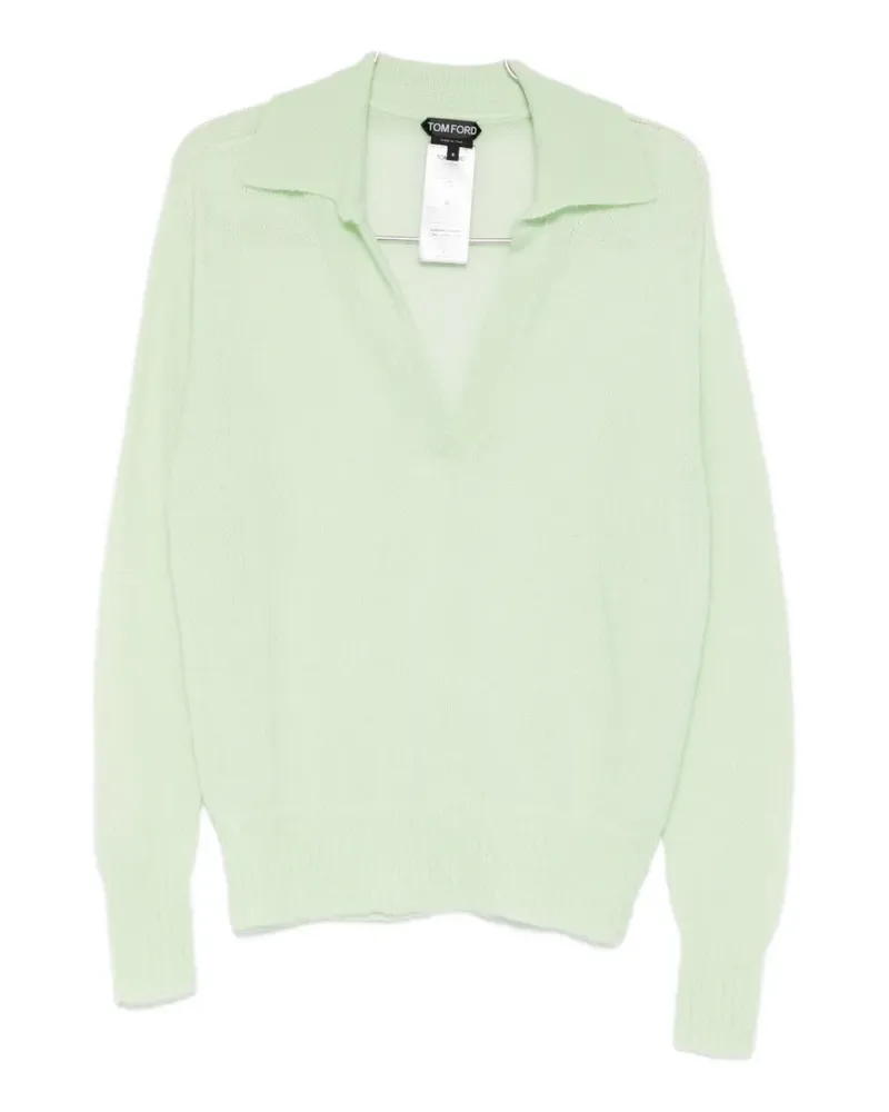 Tom Ford V-neck collared sweater - Grün Grün