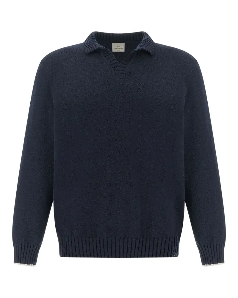 Paul & Shark Pullover mit V-Ausschnitt - Blau Blau
