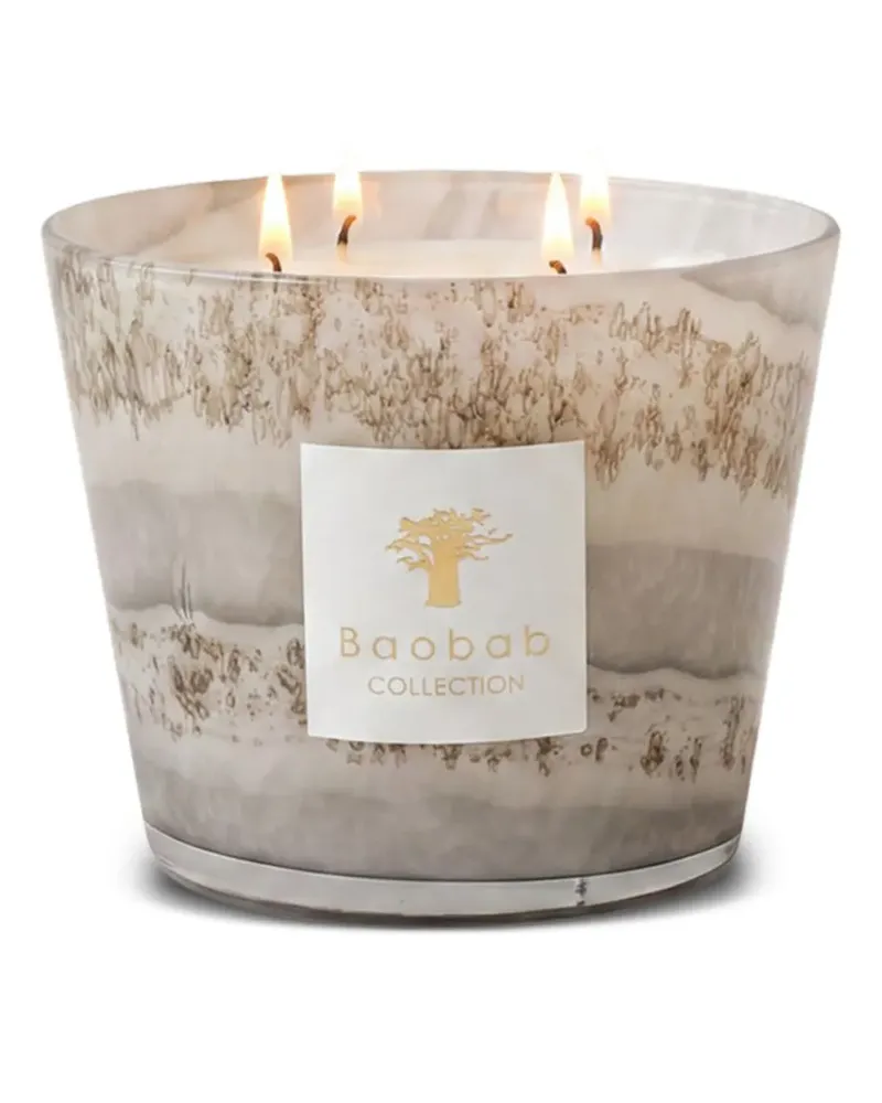 Baobab Collection Atacama Duftkerze mit Marmor-Effekt (10cm) - Grau Grau