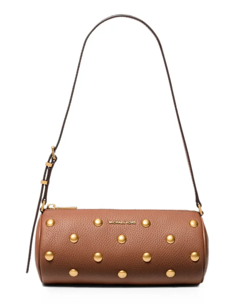 Michael Kors small Izzy stud-embellished shoulder bag - Braun Braun