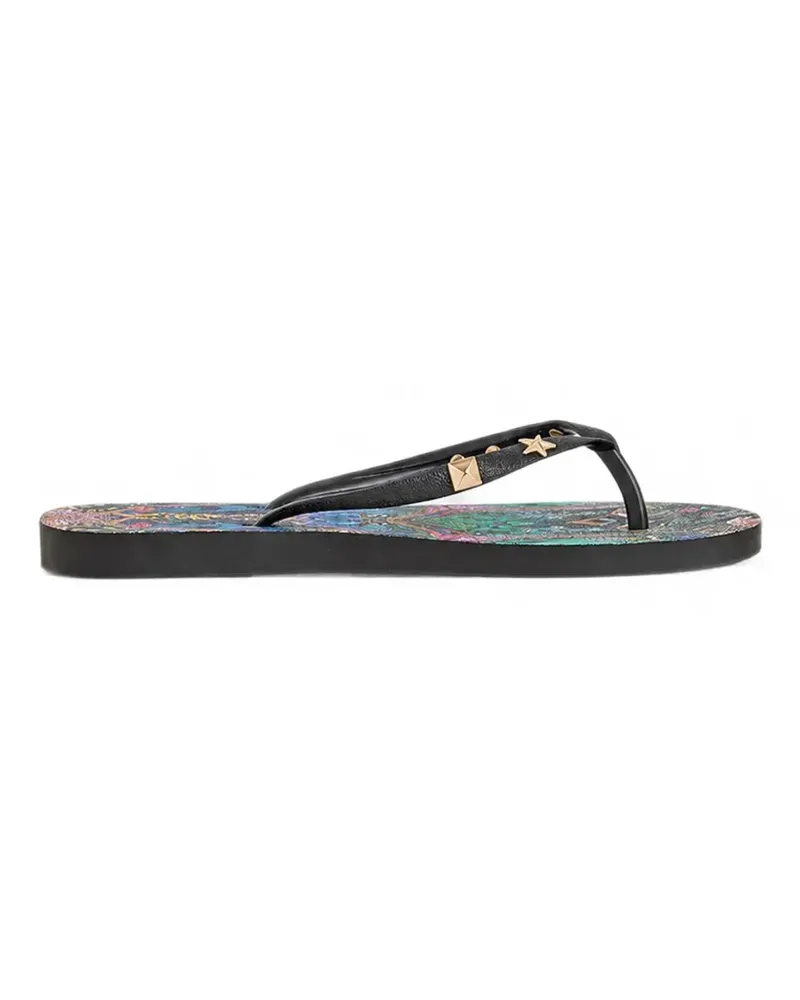 Camilla Animal Alchemy graphic-print flip flops - Schwarz Schwarz
