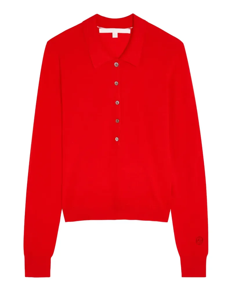 RADO buttoned collar top - Rot Rot