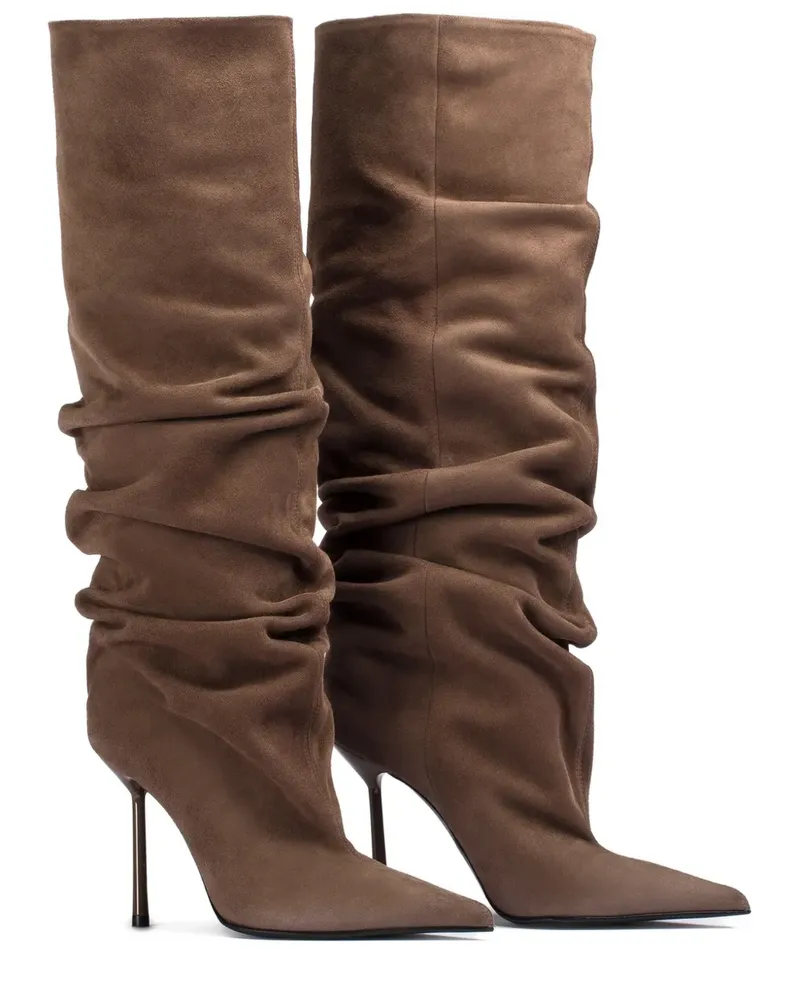 Le Silla Bella Wildlederstiefel 100mm - Braun Braun