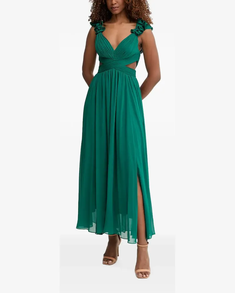 Morgan Gerafftes Kleid - Grün Grün