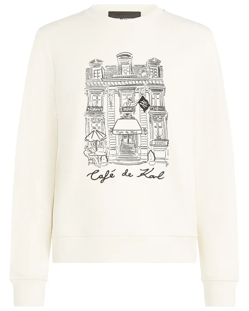 Karl Lagerfeld x Jorge Parra Sweatshirt - Weiß Weiß