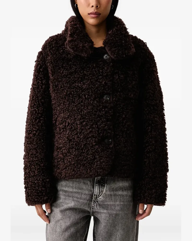 Marc O'Polo Jacke mit Bouclé-Struktur - Braun Braun