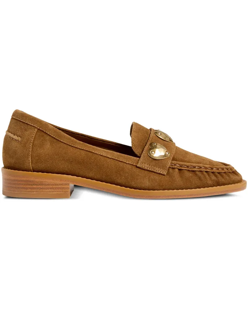 Cinq à Sept Gretta Hearts Loafer aus Wildleder - Braun Braun