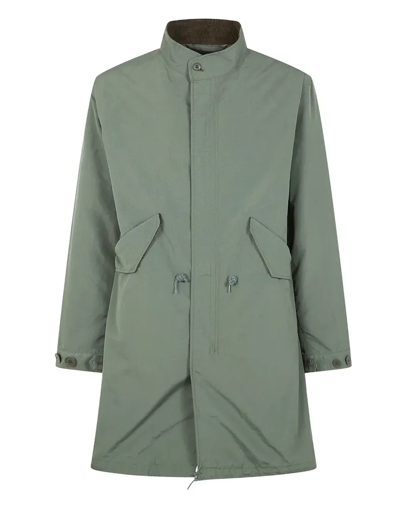 Snow Peak drawstring front-pocket jacket - Grün Grün