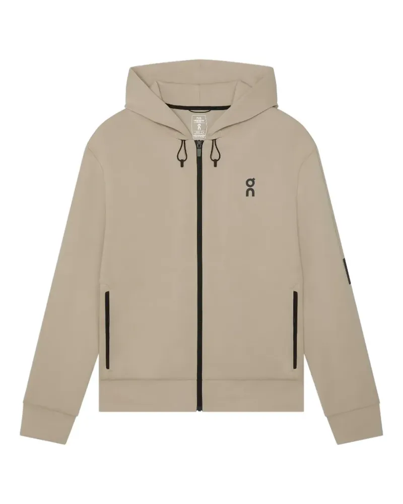 ON Focus Tech zip hoodie - Nude Nude