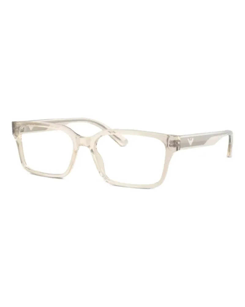 Emporio Armani square-frame glasses - Nude Nude