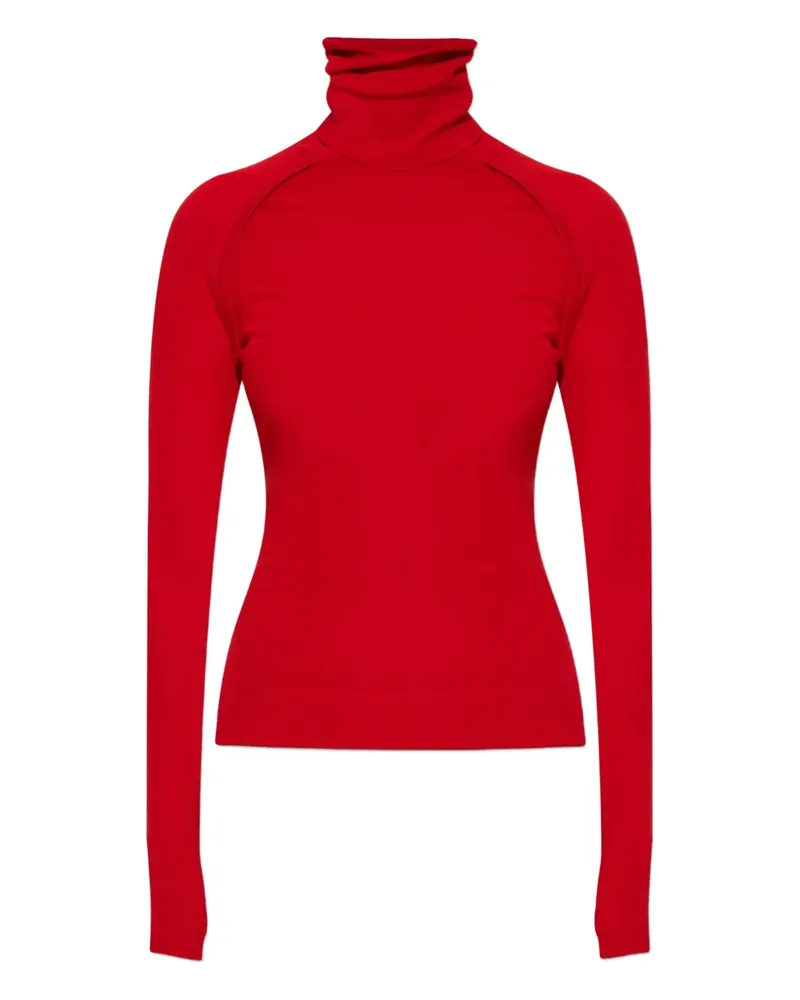 Victoria Beckham Oberteil mit Stehkragen - Rot Rot