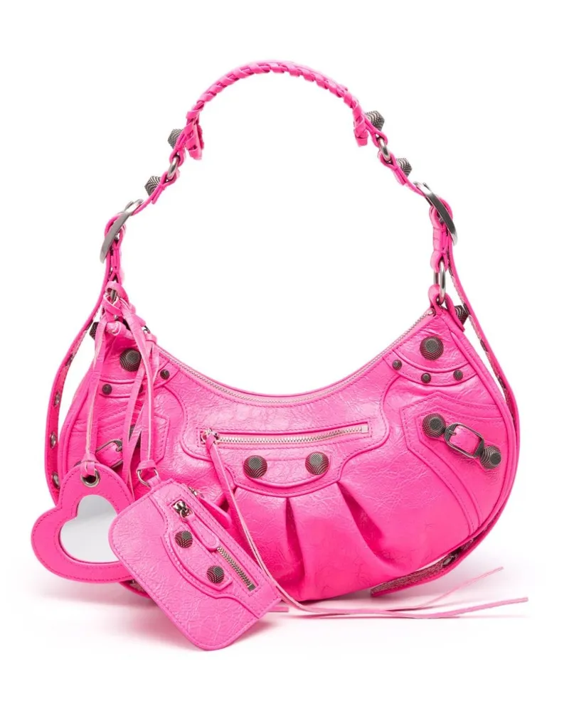 Balenciaga Kleine Le Cagole Schultertasche - Rosa Rosa