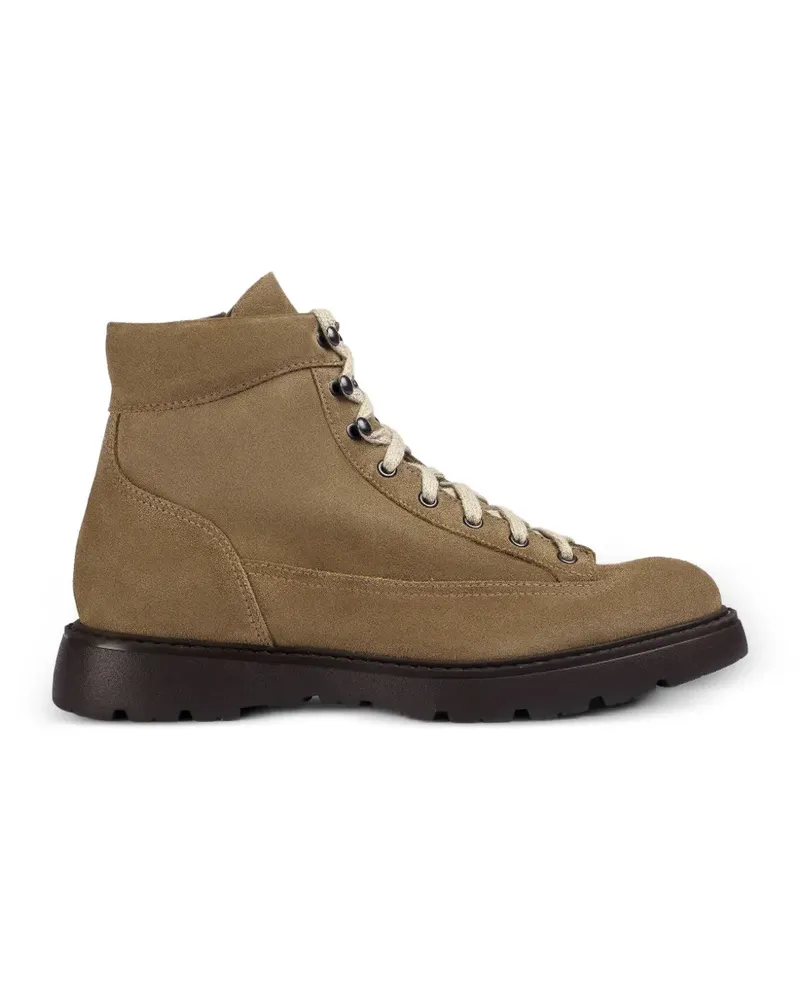Doucal´s Schnürstiefel aus Wildleder - Nude Nude
