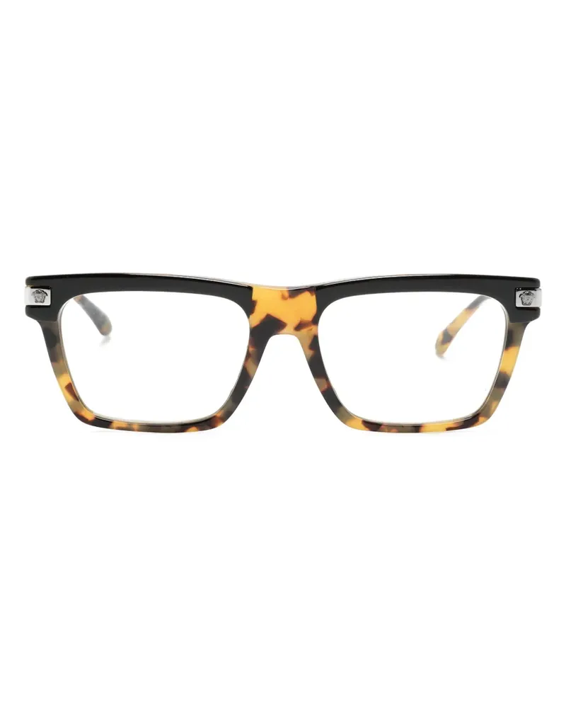 Versace Brille mit eckigem Gestell - Braun Braun