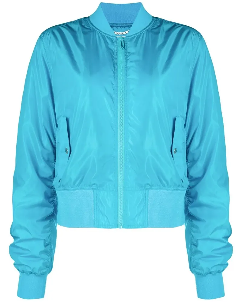 OFF-WHITE Bomberjacke mit diagonalen Streifen - Blau Blau