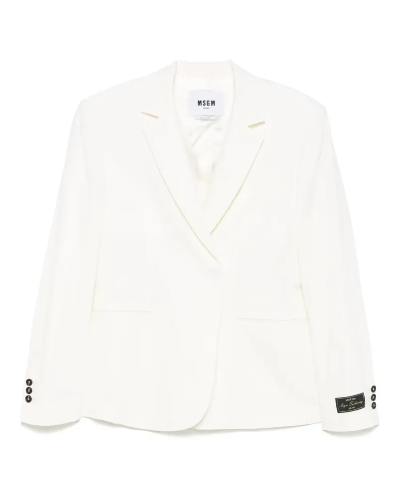MSGM Doppelreihiges Sakko - Nude Nude