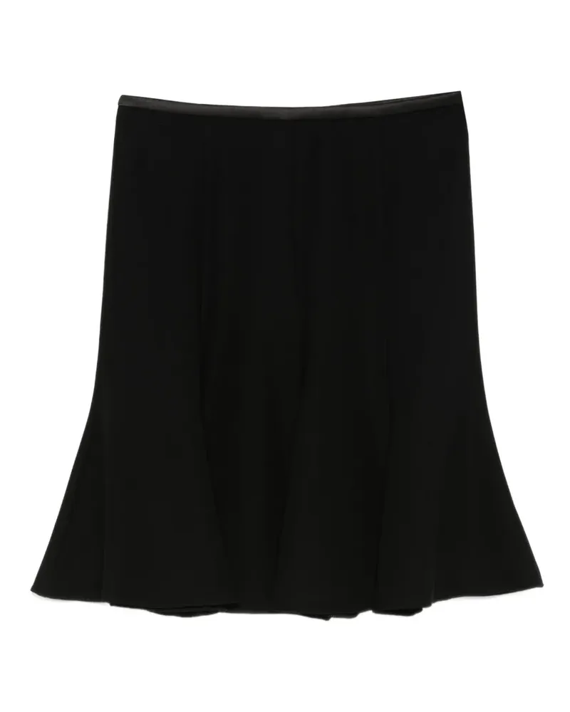 Emporio Armani Ausgestellter Minirock - Schwarz Schwarz