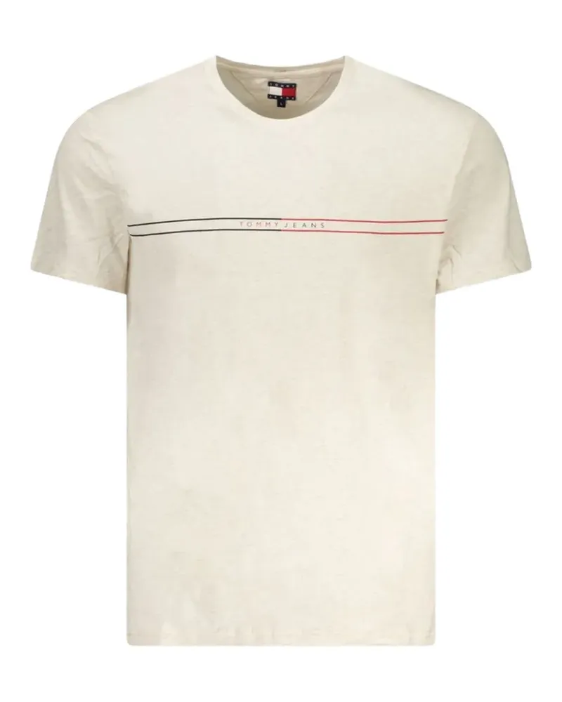 Tommy Hilfiger Tommy Jeans T-Shirt mit Logo-Streifen - Nude Nude