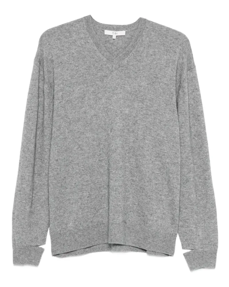 tibi Pullover mit geschlitzten Bündchen - Grau Grau