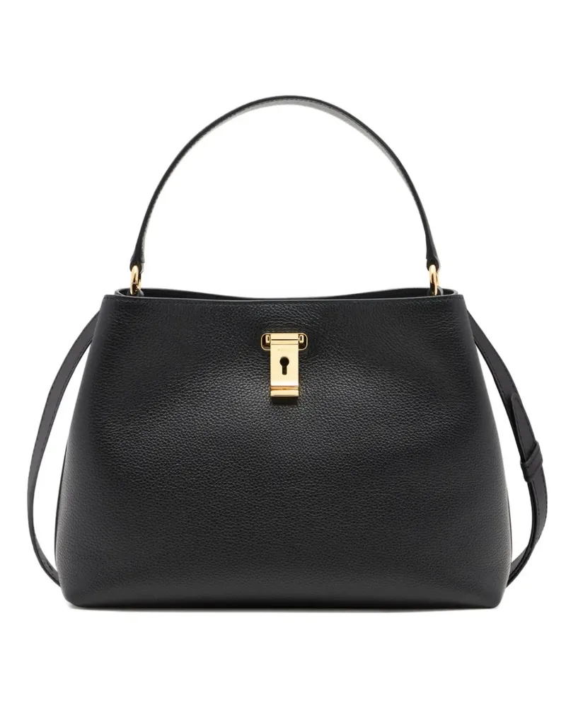 Bally Strukturierter Lock Me Tote Bag - Schwarz Schwarz